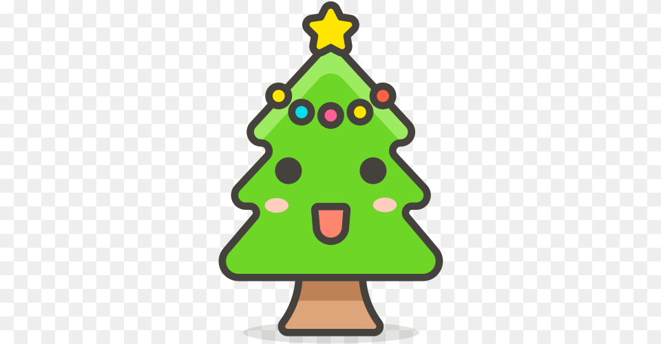 Christmas Tree Icon Of 780 Vector Emoji Emoji Arbol De Navidad, Christmas Decorations, Festival, Plant, Christmas Tree Free Png