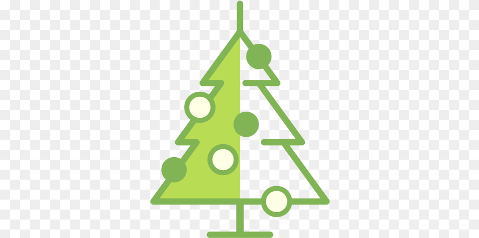 Christmas Tree Icon Of Cheerful Christmas Tree, Christmas Decorations, Festival, Christmas Tree Free Transparent Png