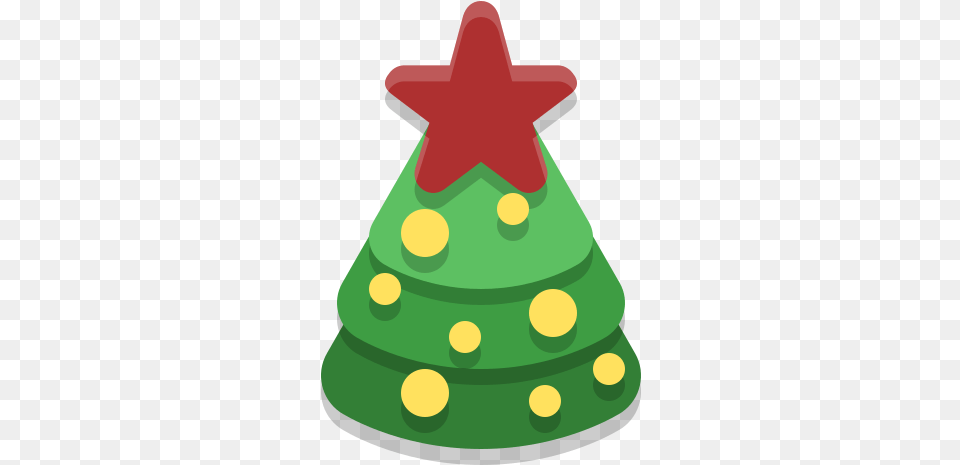 Christmas Tree Icon Of Papirus Apps Christmas Tree, Clothing, Hat, Birthday Cake, Cake Png Image