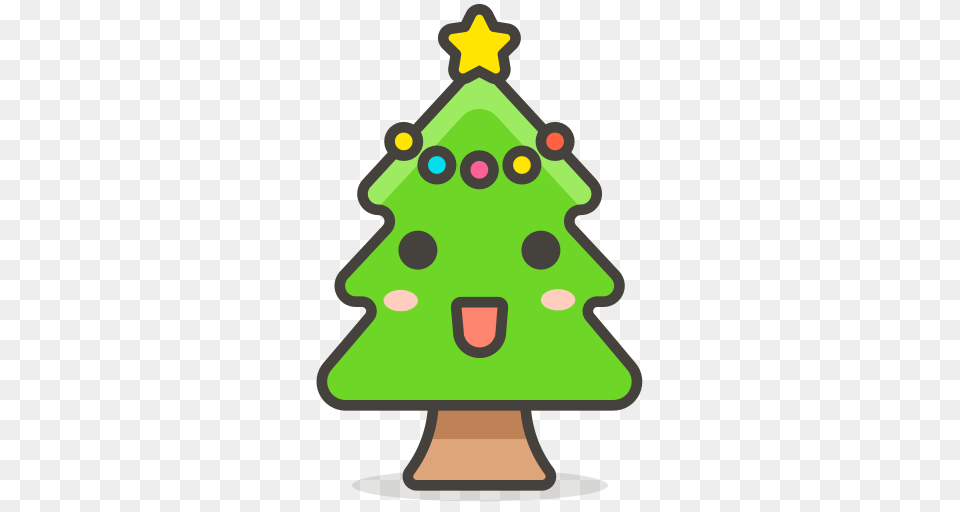Christmas Tree Icon Of Vector Emoji, Christmas Decorations, Festival, Christmas Tree, Plant Free Png Download