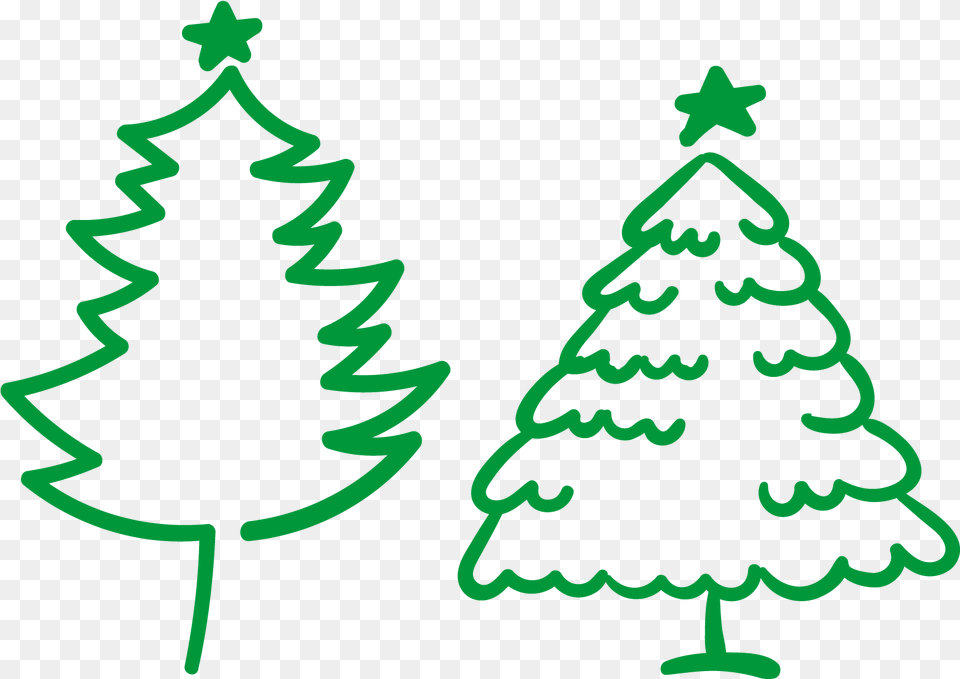 Christmas Tree Illustration, Christmas Decorations, Festival, Christmas Tree, Plant Png Image