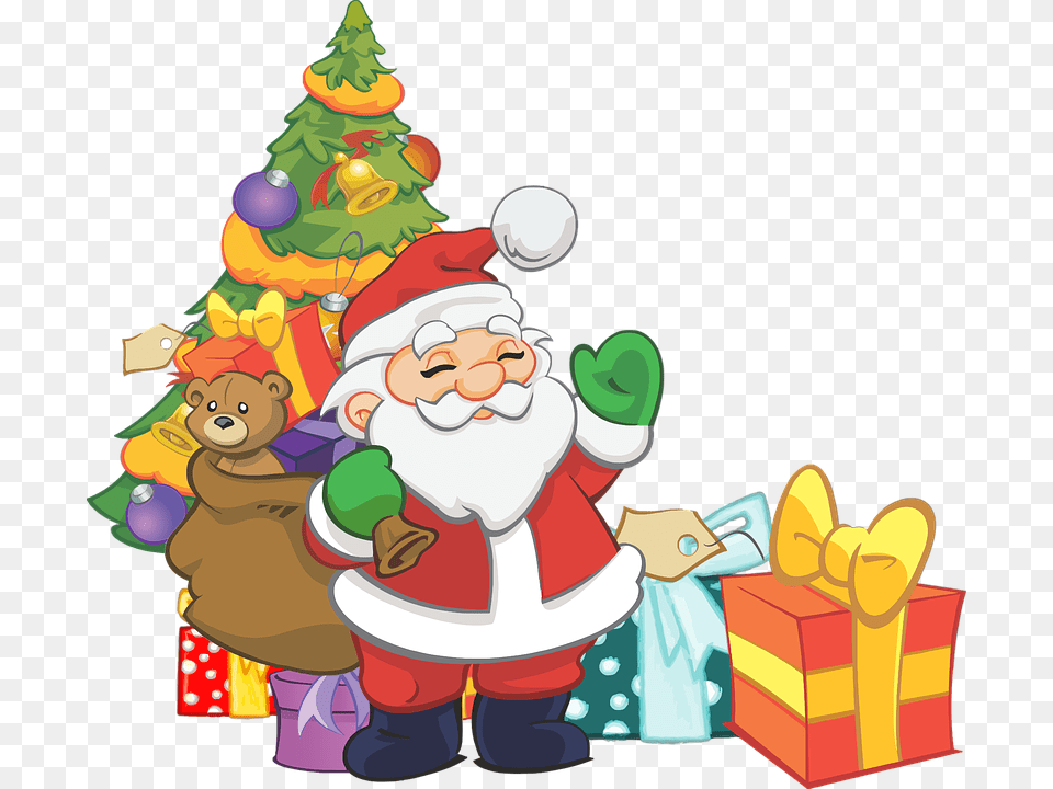 Christmas Tree Images U0026 Pictures Hd Pixabay Christmas With Santa Clipart, Baby, Person, Christmas Decorations, Festival Png Image