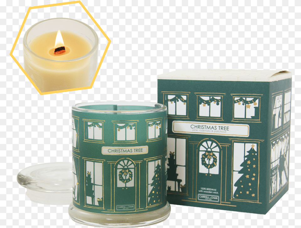 Christmas Tree Jar Candle Candle, Can, Tin Png Image