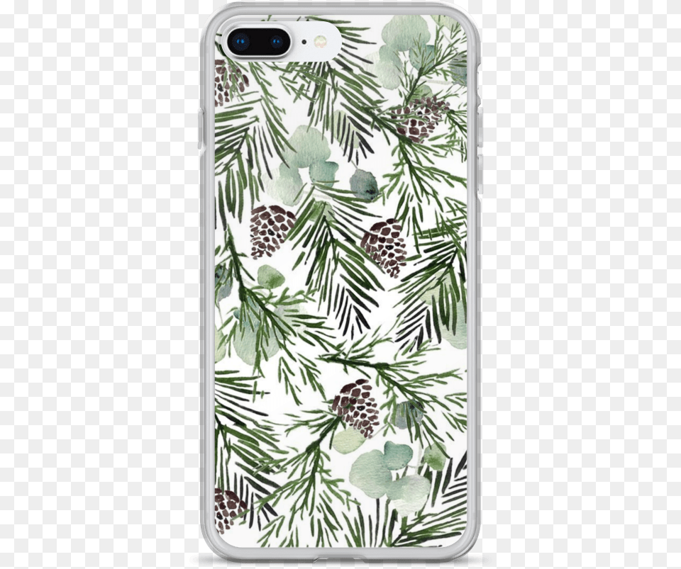 Christmas Tree Leaves Phone Case Christmas Greenery Wallpaper Pinecones, Electronics, Mobile Phone, Plant, Conifer Free Png Download