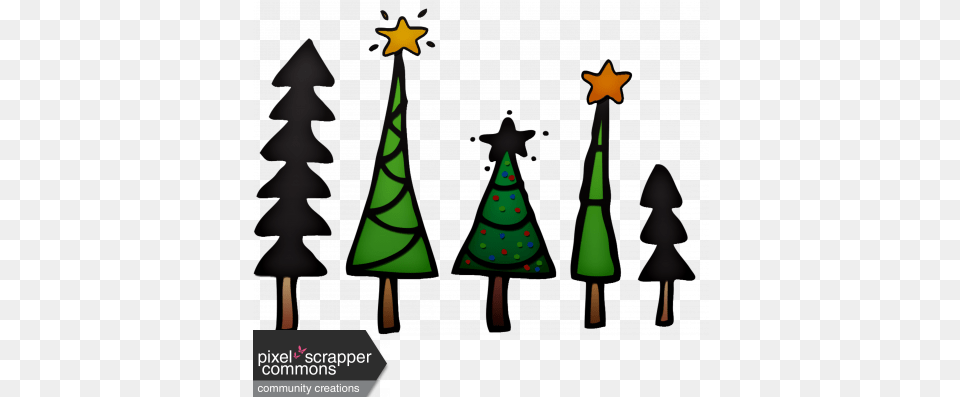 Christmas Tree Line Element Graphic By Melissa Riddle Christmas Tree Line Clip Art, Christmas Decorations, Festival, Star Symbol, Symbol Png