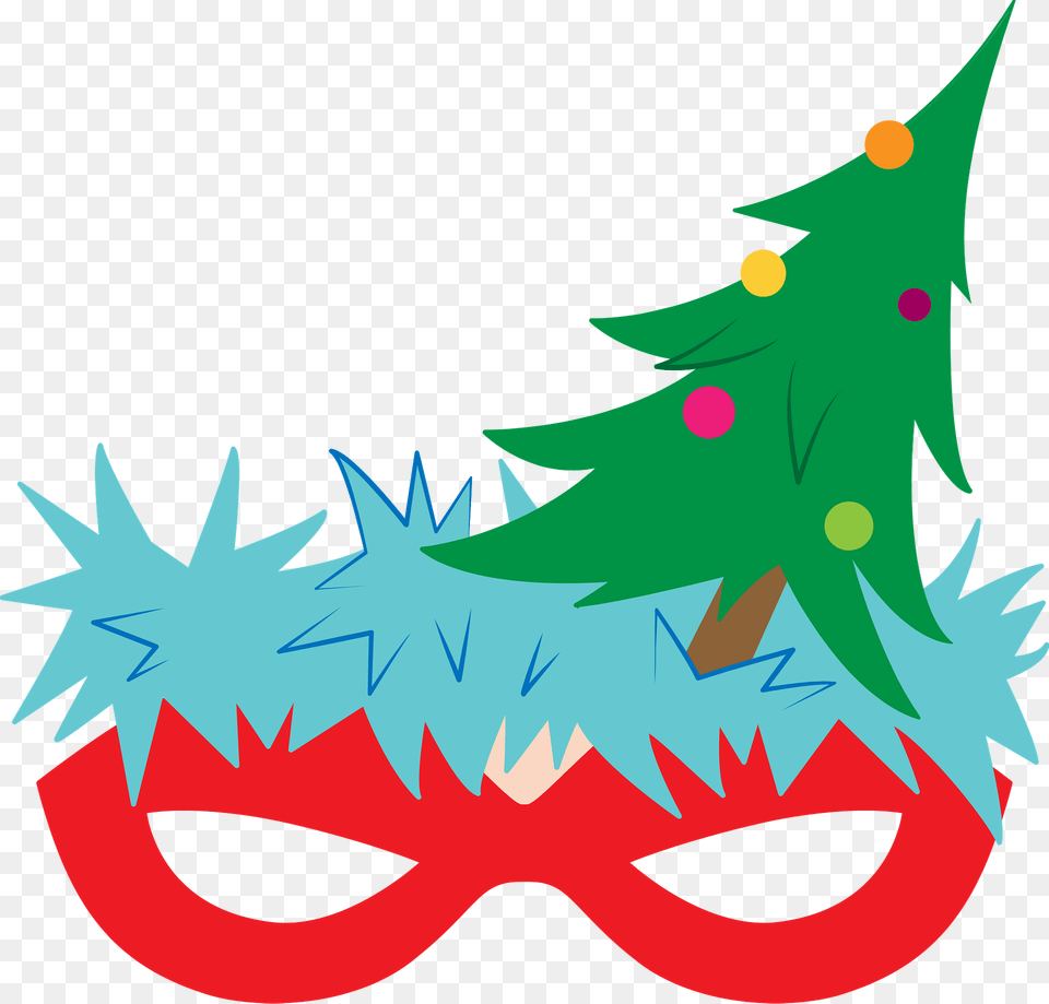 Christmas Tree Mask Clipart, Christmas Decorations, Festival, Animal, Fish Free Transparent Png