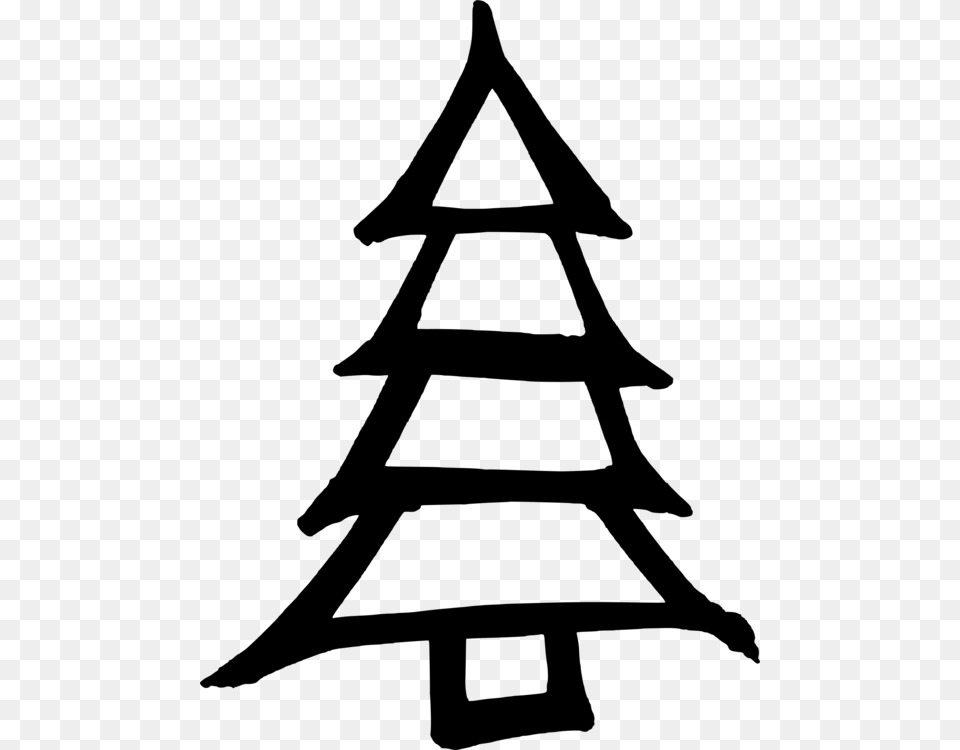 Christmas Tree Moravian Star Party, Gray Png