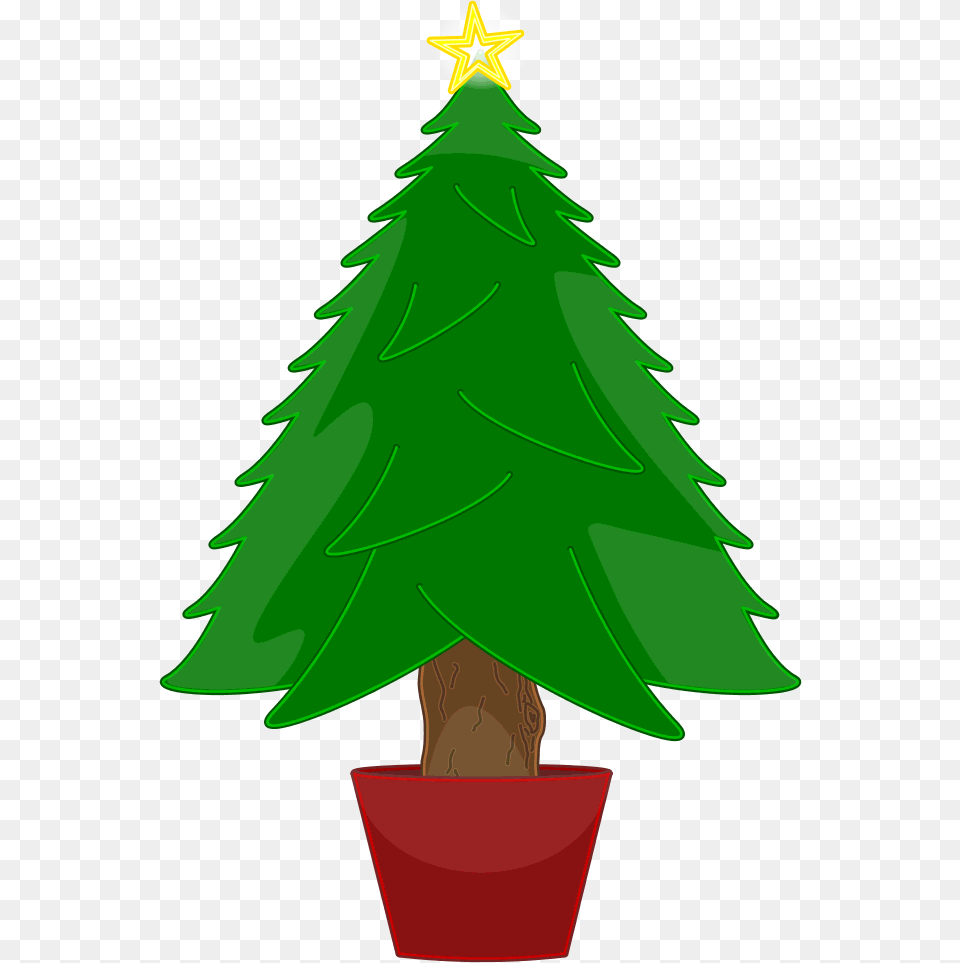 Christmas Tree Not Decorated Cartoon Clipart Transparent Background Christmas Trees Clipart, Plant, Christmas Decorations, Festival, Shark Png Image