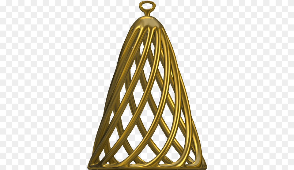 Christmas Tree Ornament Brass, Triangle, Accessories, Gold Png Image