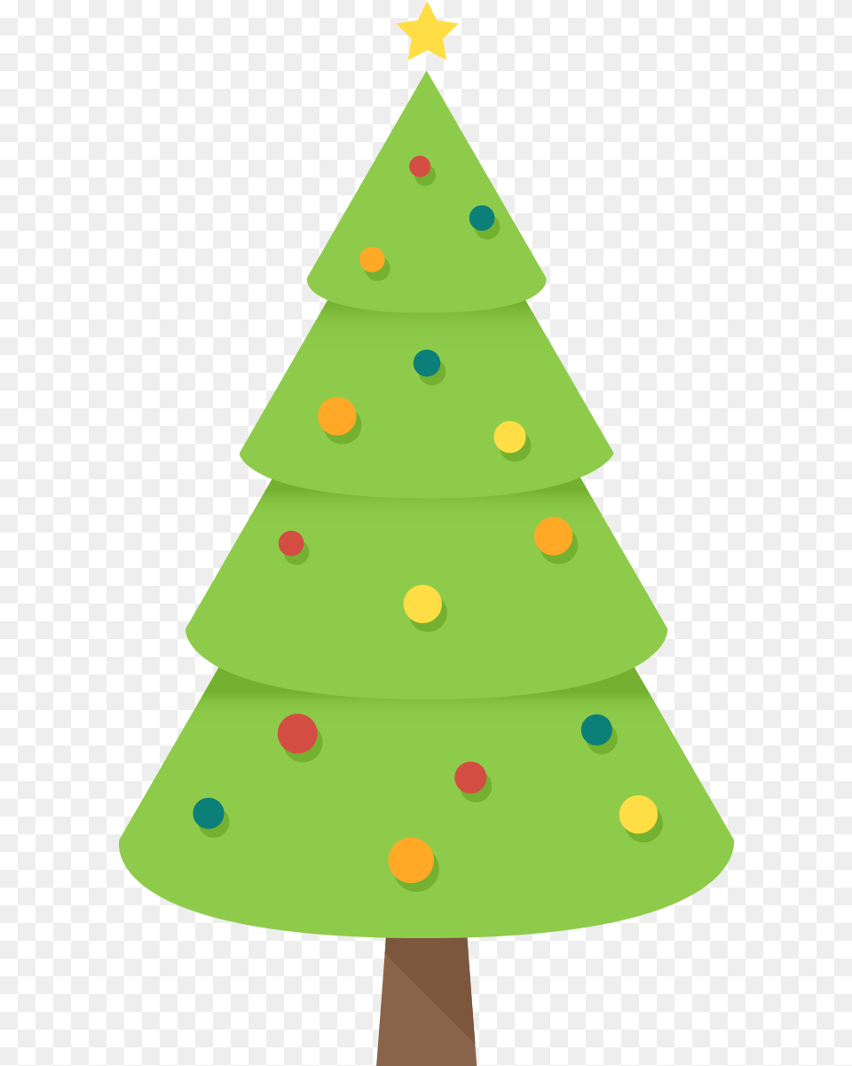 Christmas Tree Ornament Clip Art Simple Tree Christmas Tree Simple 2d, Christmas Decorations, Festival, Nature, Outdoors Free Png Download