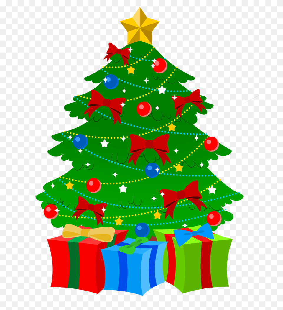 Christmas Tree Ornaments Clipart, Plant, Christmas Decorations, Festival, Christmas Tree Png Image