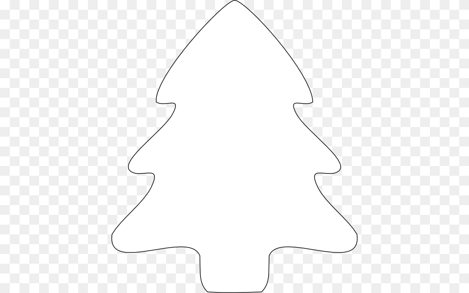 Christmas Tree Outline Clip Art Christmas Tree Silhouette White, Leaf, Plant, Clothing, Hardhat Free Png