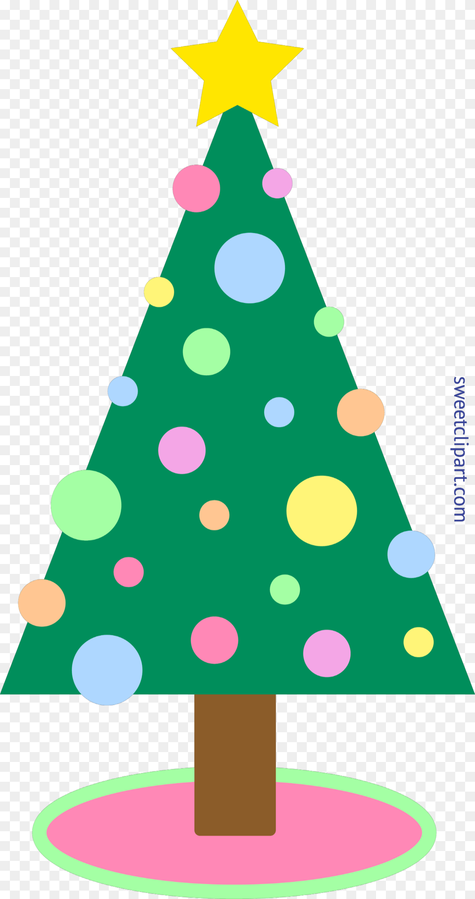 Christmas Tree Pastel Clip Art, Lighting, Clothing, Hat Png Image