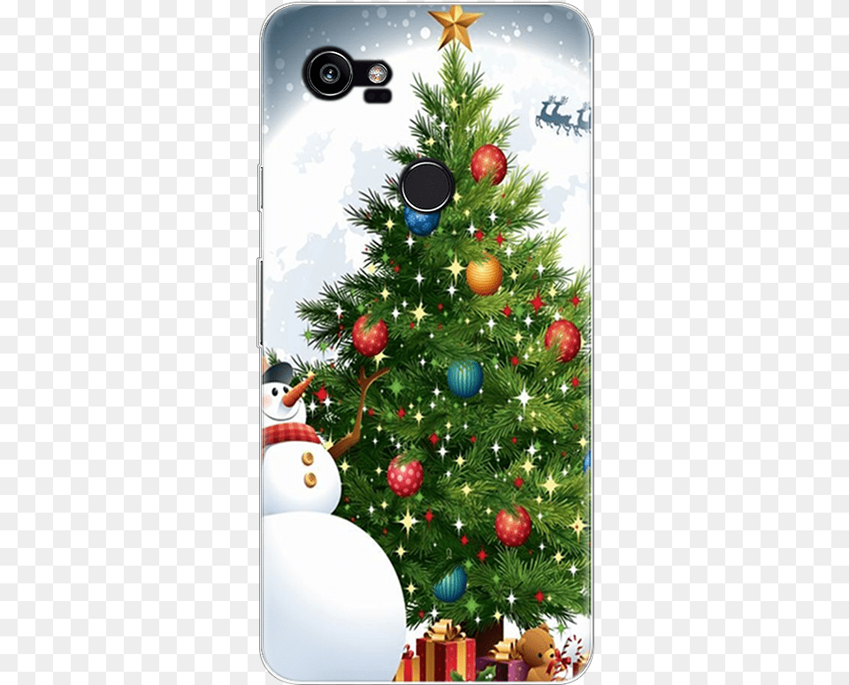 Christmas Tree Patterned Case For Fundas Google Pixel Merry Christmas Santa Claus Images Hd, Plant, Christmas Decorations, Festival, Christmas Tree Free Png Download