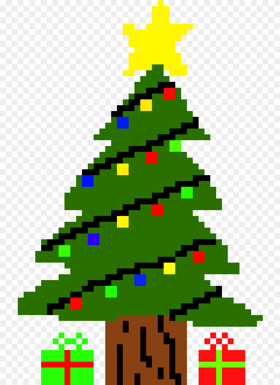 Christmas Tree Pixel Art, Plant, Christmas Decorations, Festival, Christmas Tree Png