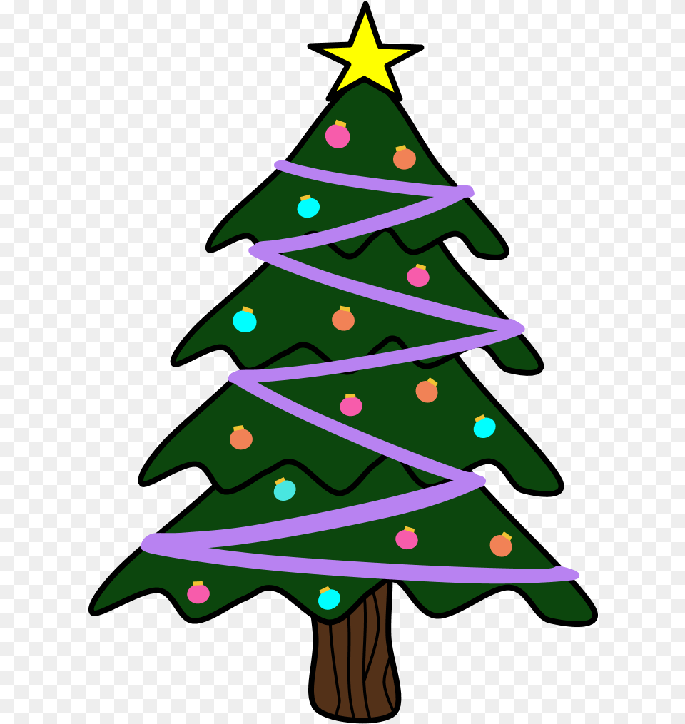 Christmas Tree Purple Garland Christmas Tree, Christmas Decorations, Festival, Plant, Christmas Tree Png