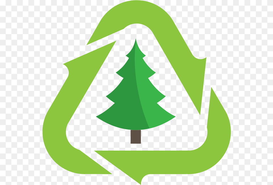 Christmas Tree Recycling, Recycling Symbol, Symbol, Animal, Fish Free Png Download