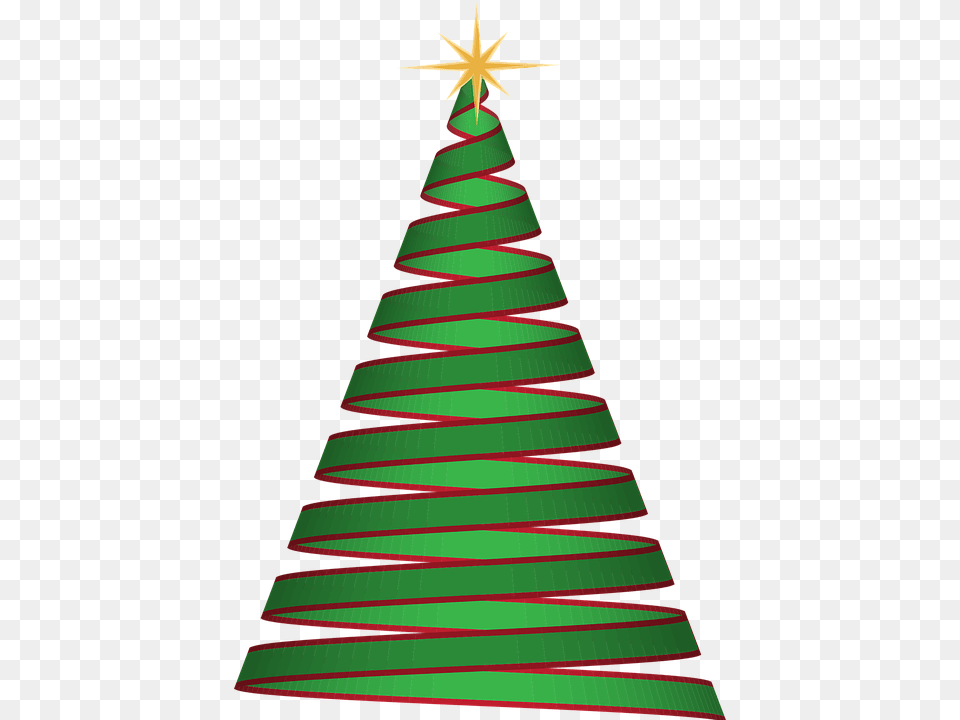 Christmas Tree Ribbon, Christmas Decorations, Festival, Christmas Tree Png