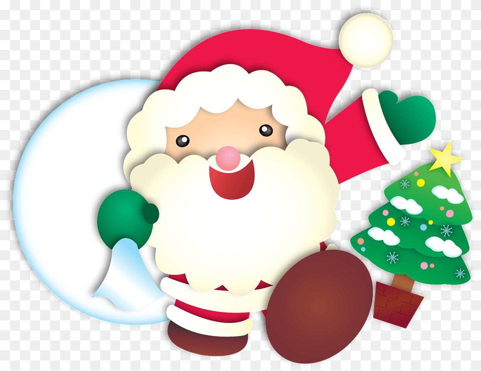 Christmas Tree Santa Claus Clipart, Nature, Outdoors, Snow, Snowman Free Png Download
