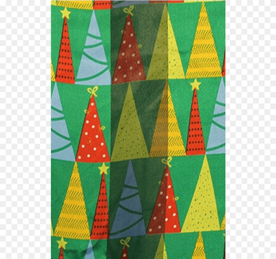 Christmas Tree Satin Scarf Patchwork, Applique, Pattern, Triangle Free Png Download