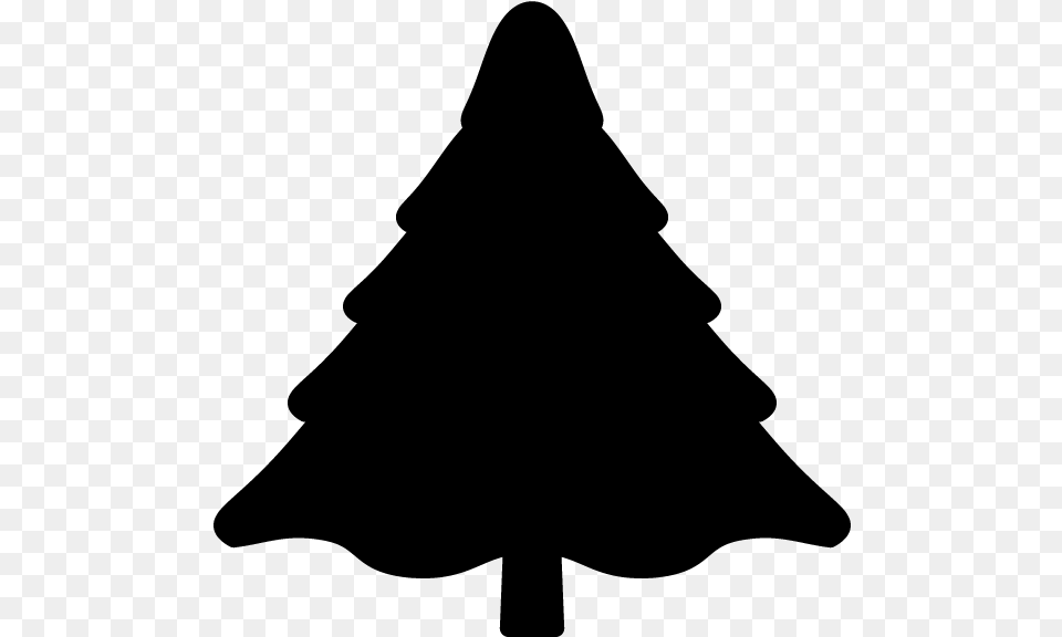 Christmas Tree Silhouette Christmas Tree Clipart Silhouette, Gray Free Transparent Png