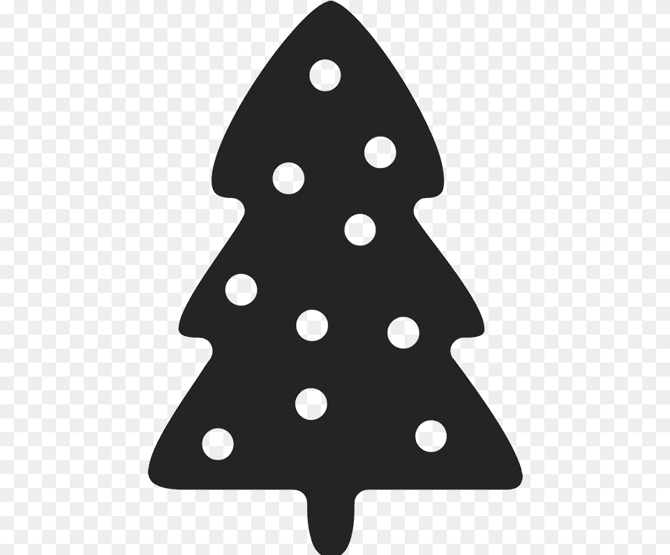 Christmas Tree Silhouette Polka Dot, Christmas Decorations, Festival, Christmas Tree, Person Png Image
