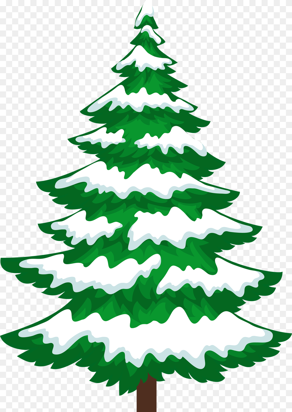 Christmas Tree Snow Clipart Snowy Christmas Tree Clipart, Plant, Pine, Fir, Christmas Decorations Png Image