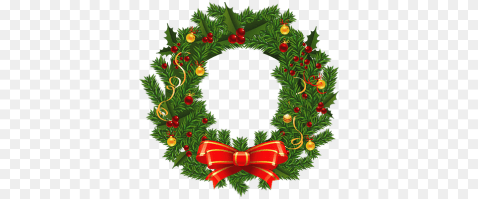 Christmas Tree Snow Transparent, Wreath Png