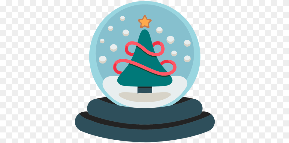 Christmas Tree Snowglobe Icon U0026 Svg Vector Christmas Tree, Birthday Cake, Cake, Cream, Dessert Free Png Download