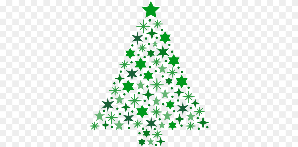 Christmas Tree Stars Transparent U0026 Svg Vector File For Holiday, Plant, Christmas Decorations, Festival, Christmas Tree Free Png Download
