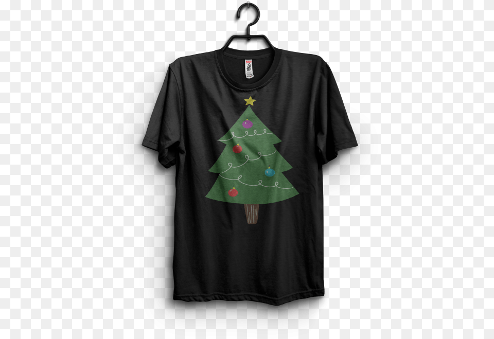 Christmas Tree T Shirt Design For Sale Vector, Clothing, T-shirt, Long Sleeve, Sleeve Png Image