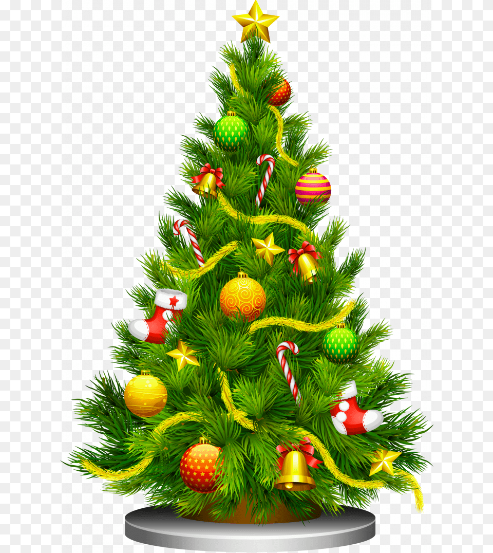 Christmas Tree Transparent Imagestransparent Image Christmas Tree Clip Art, Plant, Christmas Decorations, Festival, Christmas Tree Png