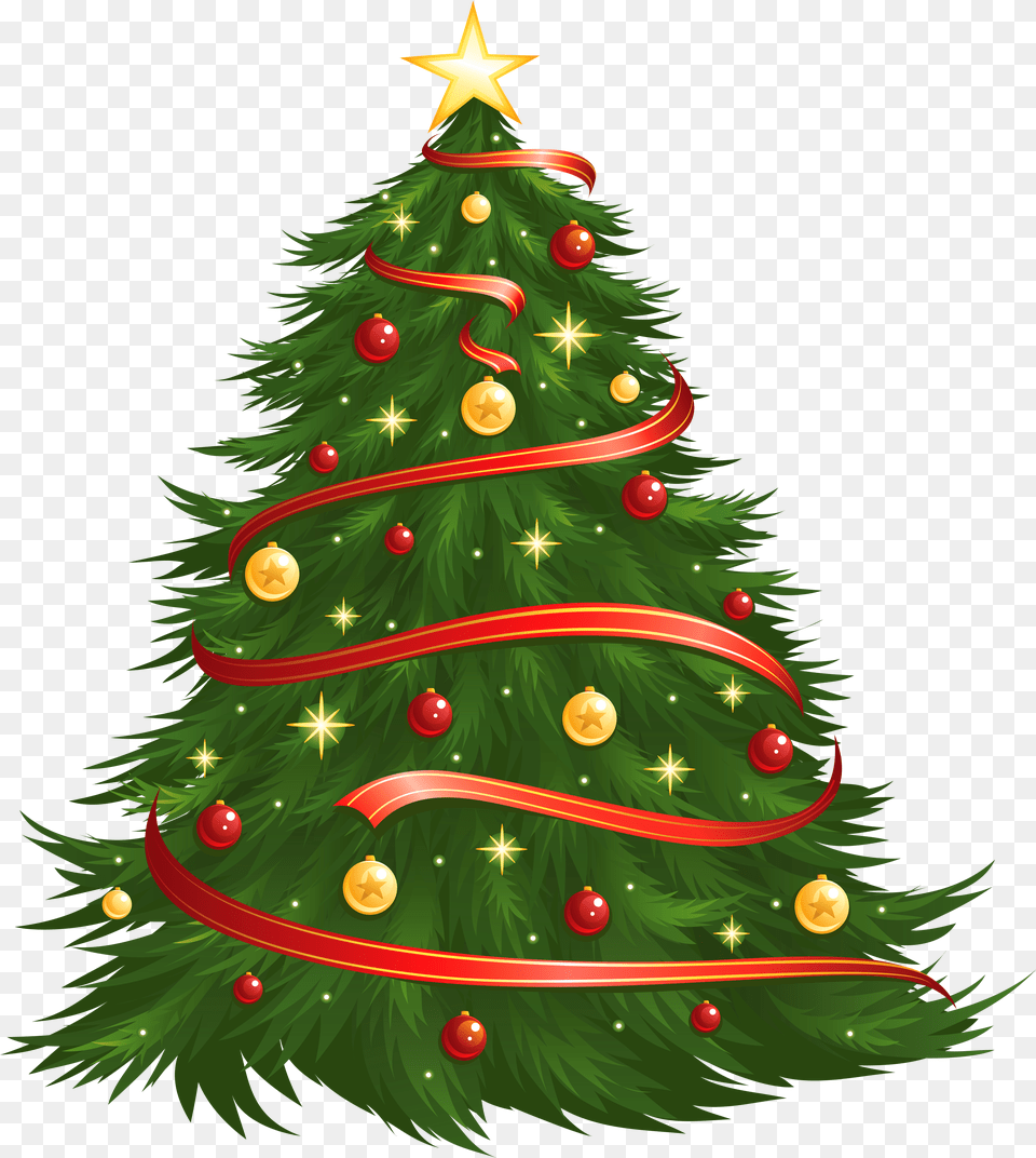 Christmas Tree Vector Free Png Download