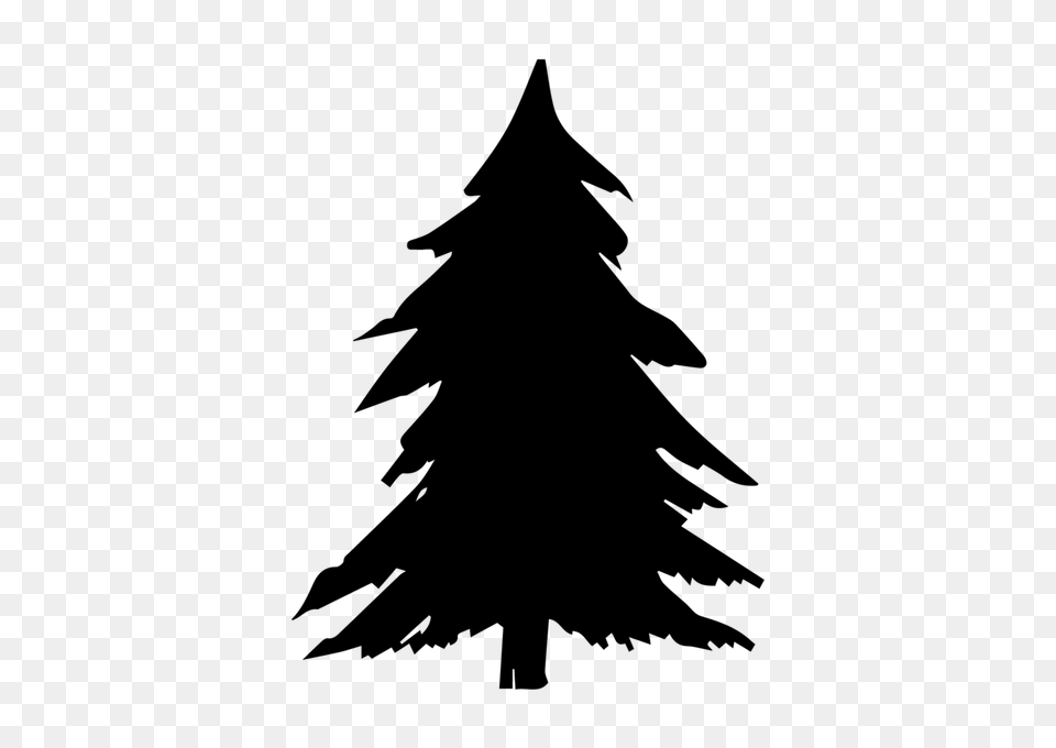 Christmas Tree Vector, Fir, Plant, Silhouette, Adult Png Image