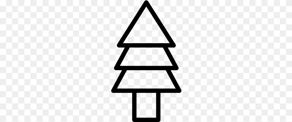 Christmas Tree Vector Tannenbaum Vorlage Zum Ausschneiden, Gray Free Png Download