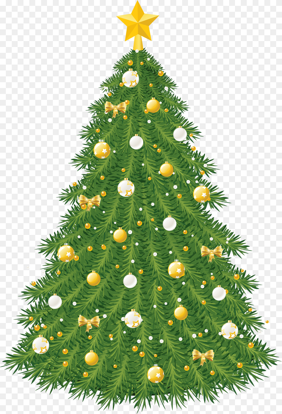 Christmas Tree Vector Transparent Decorated Christmas Tree Free Png