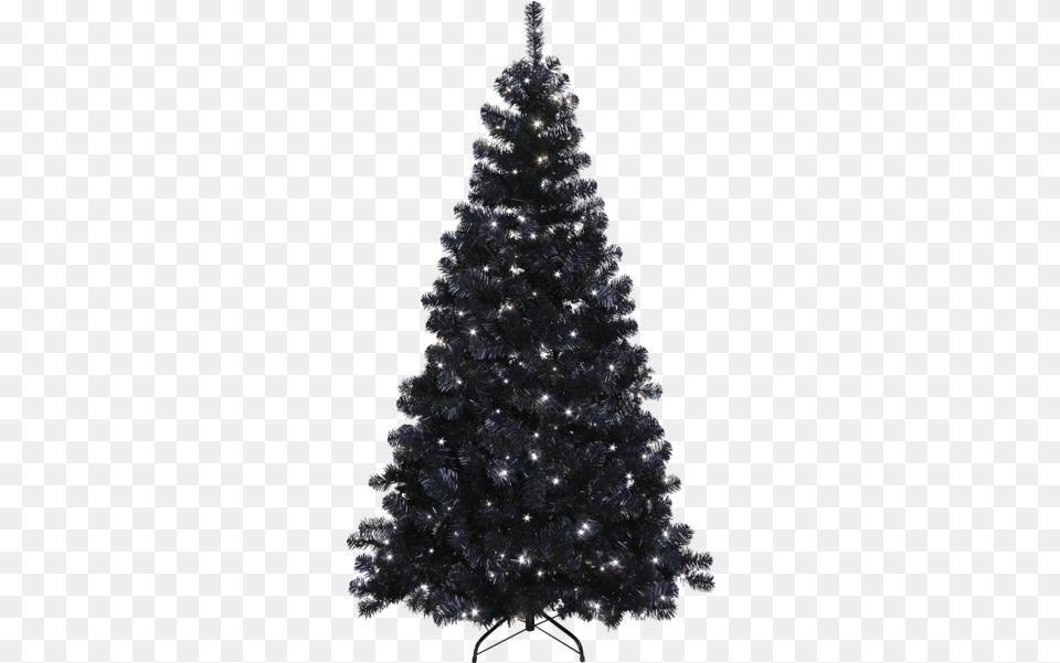 Christmas Tree W Led Ottawa Star Trading 6ft Black Christmas Tree, Plant, Chandelier, Lamp, Christmas Decorations Png