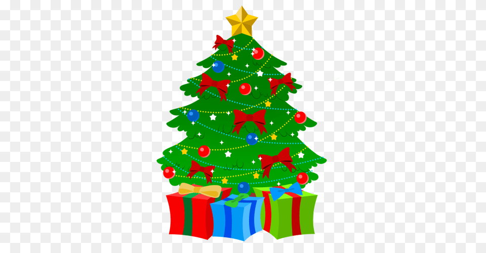 Christmas Tree With Gifts Clipart, Plant, Christmas Decorations, Festival, Christmas Tree Free Transparent Png