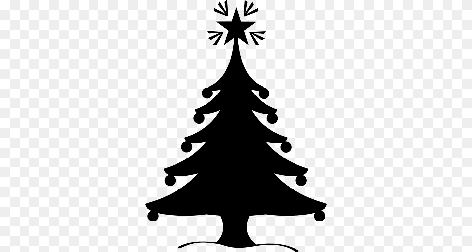 Christmas Tree With Shining Star On Top, Stencil, Adult, Wedding, Person Png Image