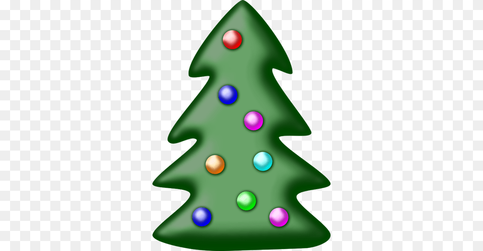 Christmas Tree With Star Vector Clip Art, Disk, Christmas Decorations, Festival, Christmas Tree Png