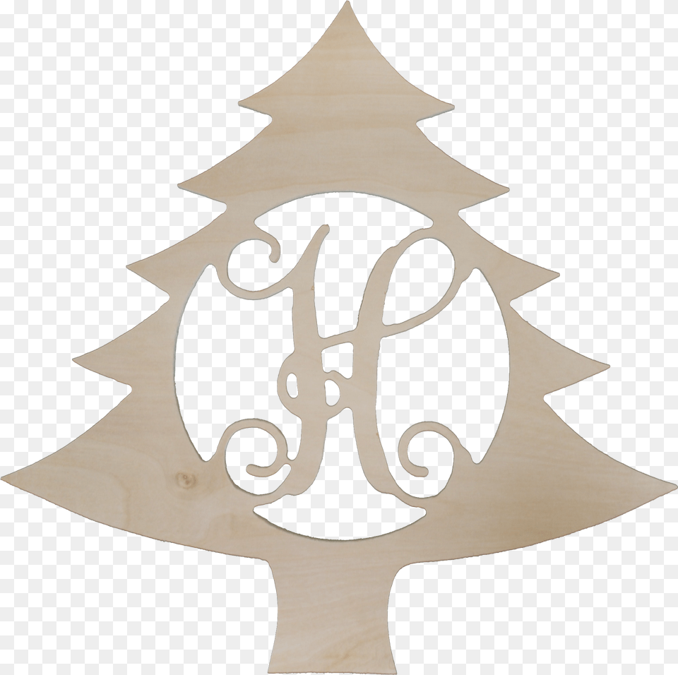 Christmas Tree Wood Monogram, Person, Weapon, Trident Free Png