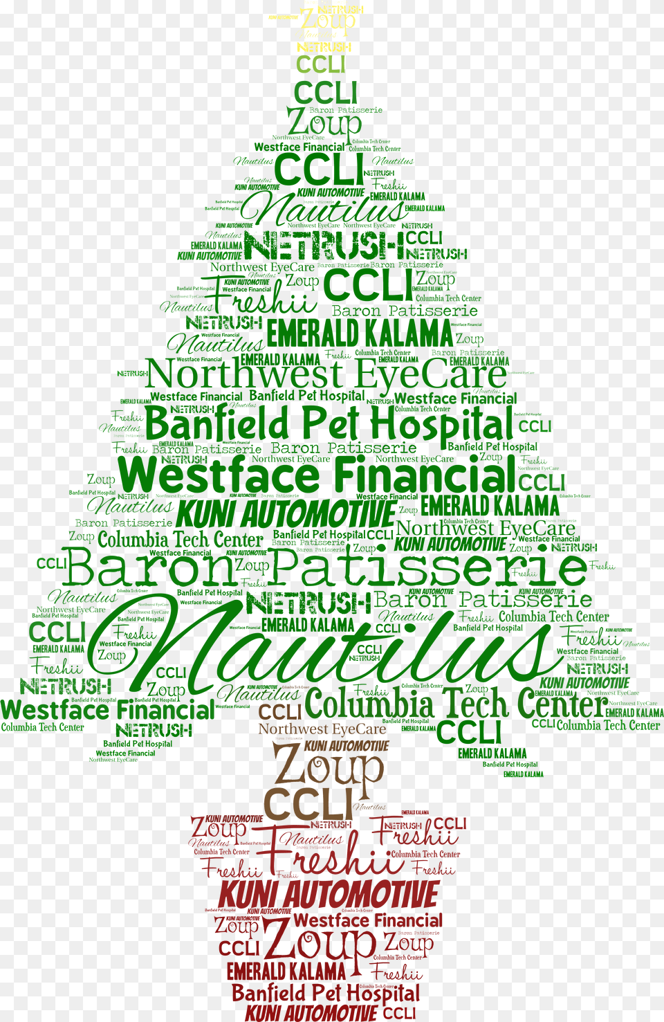 Christmas Tree Word Cloud Christmas Tree, Green, Plant, Christmas Decorations, Festival Free Png Download
