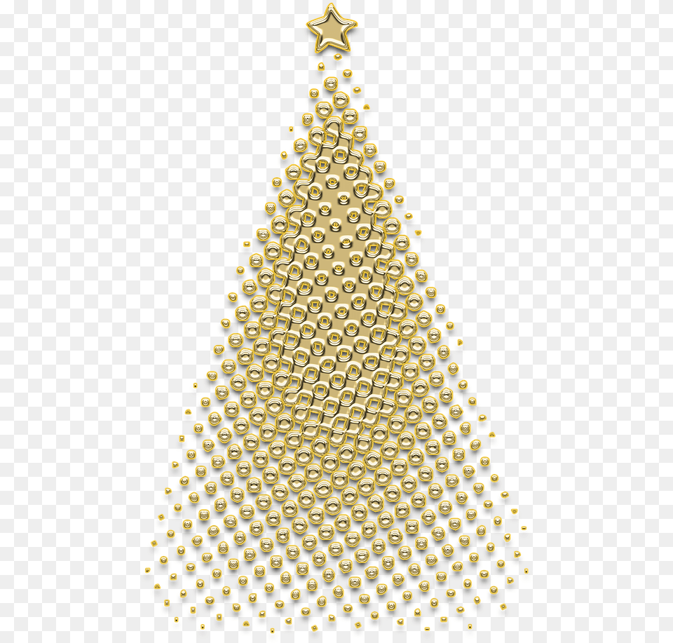 Christmas Treenew Yearchristmasnew Yearquots Eveholidaychristmas New Year Tree, Triangle, Christmas Decorations, Festival, Gold Free Transparent Png