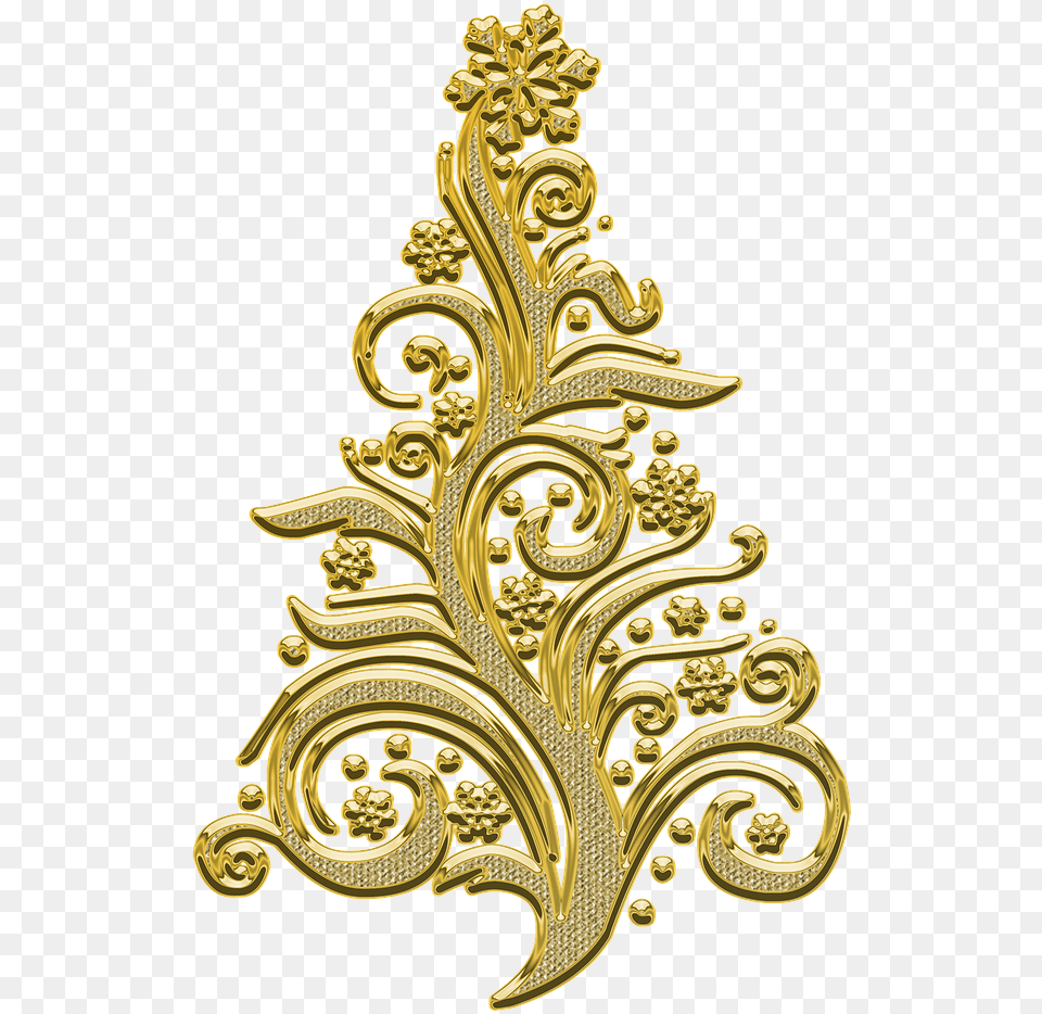 Christmas Treepatterndecorchristmasnew Yearu0027s Eve Natal E Ano Novo, Gold, Pattern, Accessories, Jewelry Free Png
