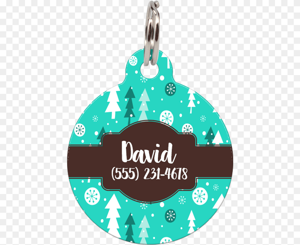 Christmas Trees Personalized Dog Id Tag For Pets Illustration, Accessories, Device, Grass, Lawn Png