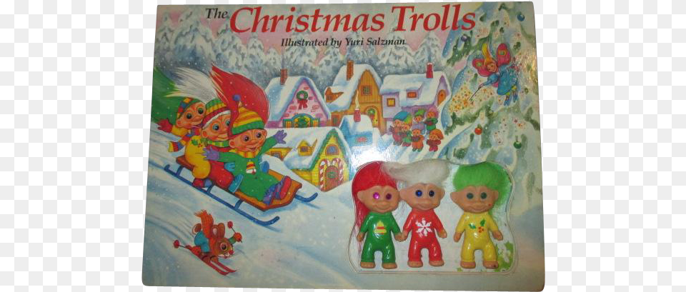 Christmas Trolls Book, Baby, Person, Plush, Toy Free Png