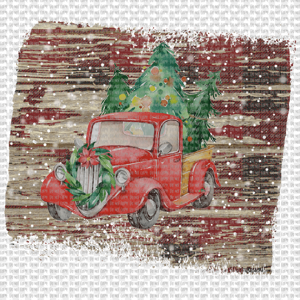 Christmas Truck With Wood Background Craft, Car, Vehicle, Transportation, Wheel Png