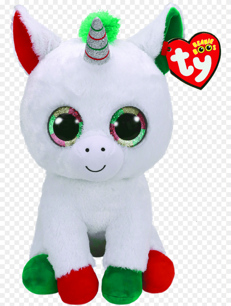 Christmas Unicorn Beanie Boo Cartoons Christmas Unicorn Beanie Boo, Plush, Toy Free Transparent Png