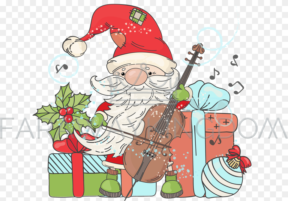 Christmas Vector Illustration Merry Christmas For Musician, Book, Comics, Publication, Baby Free Transparent Png
