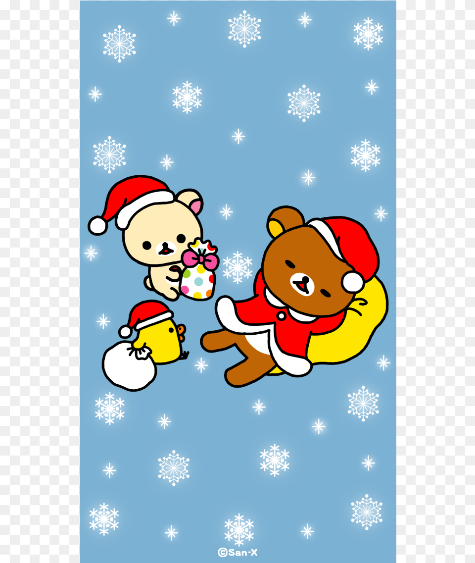 Christmas Wallpaper Cute Rilakkuma, Animal, Bear, Mammal, Wildlife Png Image